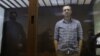 Aleksei Navalny attends a court hearing in Moscow in February.