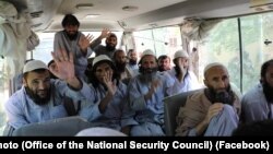 Some of the 100 Taliban prisoners released on May 25.