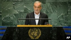 مسعود پزشکیان در مقر سازمان ملل در نیویورک