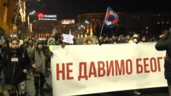 Hundreds March Against Smog In Belgrade