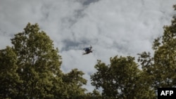 Дрон-камікадзе українських військ, запущений по російських позиціях, Харківська область, 16 травня 2024 року