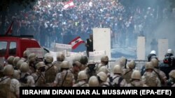 تصویری از اعتراض‌های لبنان