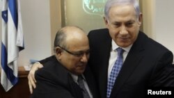 بنیامین نتانیاهو و مئير داگان