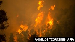 Požar na ostrvu Evija 8. avgusta