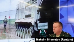 Начальник головного ракетно-артилерійського управління Міністерства оборони Росії Микола Паршин на прес-конференції в Москві