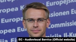 Peter Stano, purtătorul de cuvînt al coordonatorului politicii externe și de securitate a Uniunii Europene Josep Borrel, imagine de arhivă